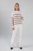 ROBI AGNES. MEGZTINIS ARIELLE white/camel