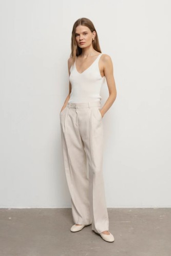 robi agnes. ROSE kelnės ivory 