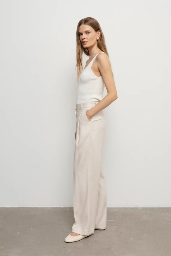 robi agnes. ROSE kelnės ivory 