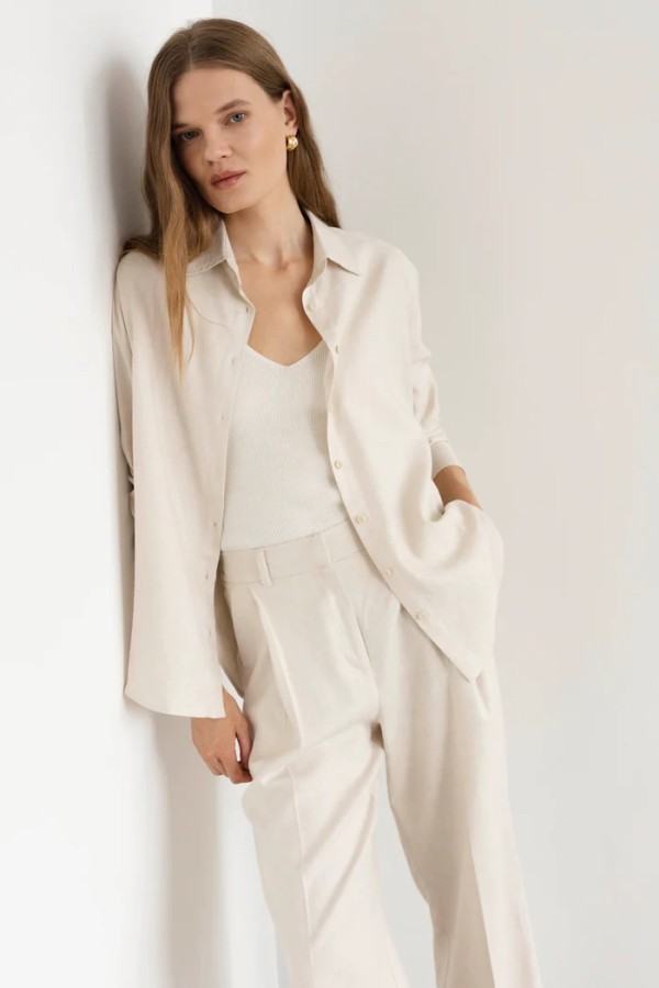 Robi agnes. ROSE marškiniai ivory 