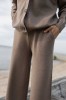 Salanida. Bene plačios merino kelnės Taupe Salanida. Bene plačios merino kelnės Taupe