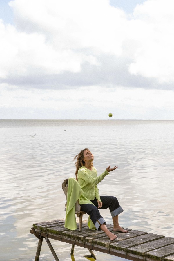 Salanida. Brera merino palaidinė Limone