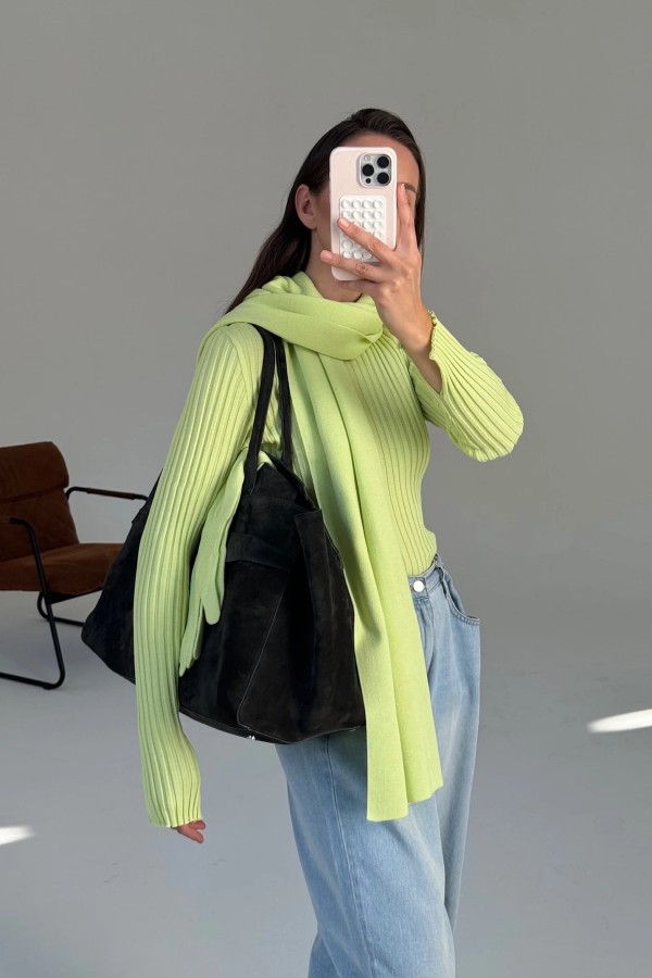 Salanida. Brera merino palaidinė Limone