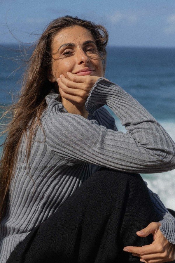 salanida. Brera merino palaidinė Šviesiai Pilka