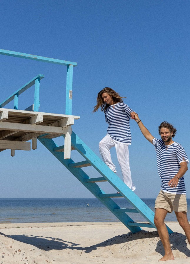 Salanida. Energia lino marškinėliai Mėlyna Unisex