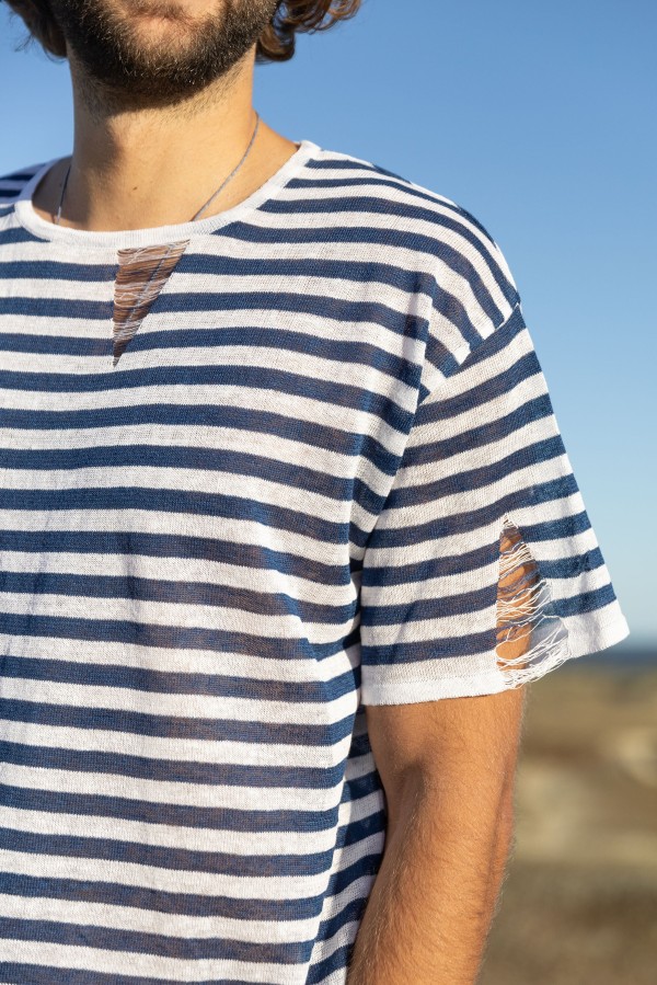 Salanida. Energia lino marškinėliai Mėlyna Unisex