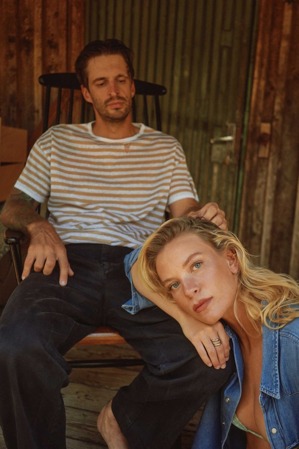 Salanida. Energia lino marškinėliai smėlis Unisex