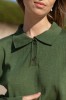 salanida. Galante merino polo palaidinė Žalia alyvuogė