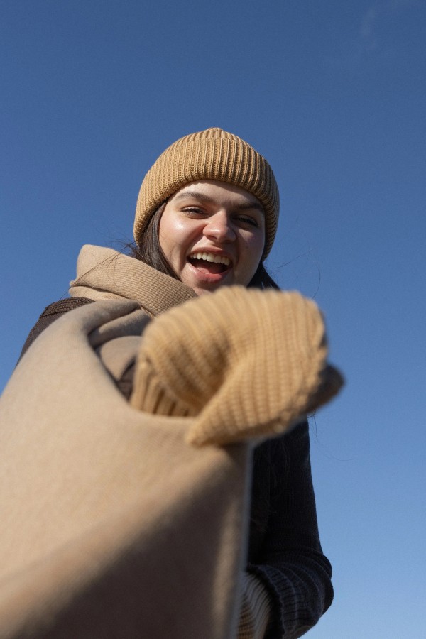 salanida. Nonna merino pirštinės Smėlis salanida. Nonna merino pirštinės Smėlis