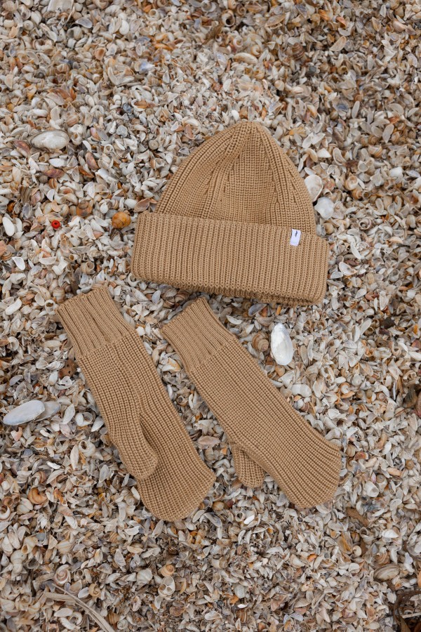 salanida. Nonna merino pirštinės Smėlis salanida. Nonna merino pirštinės Smėlis