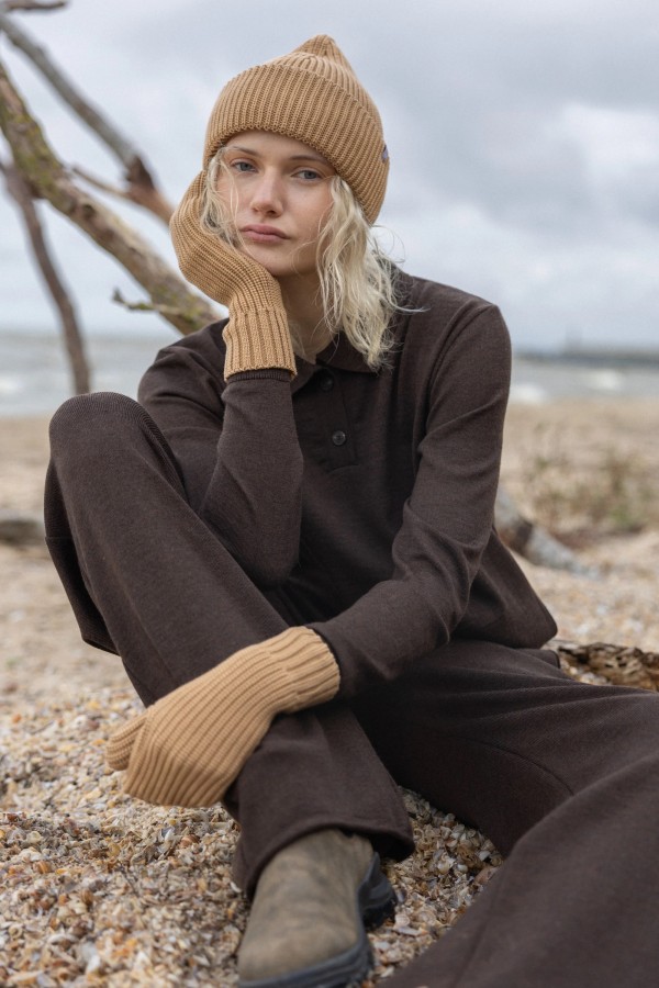 salanida. Nonna merino pirštinės Smėlis salanida. Nonna merino pirštinės Smėlis