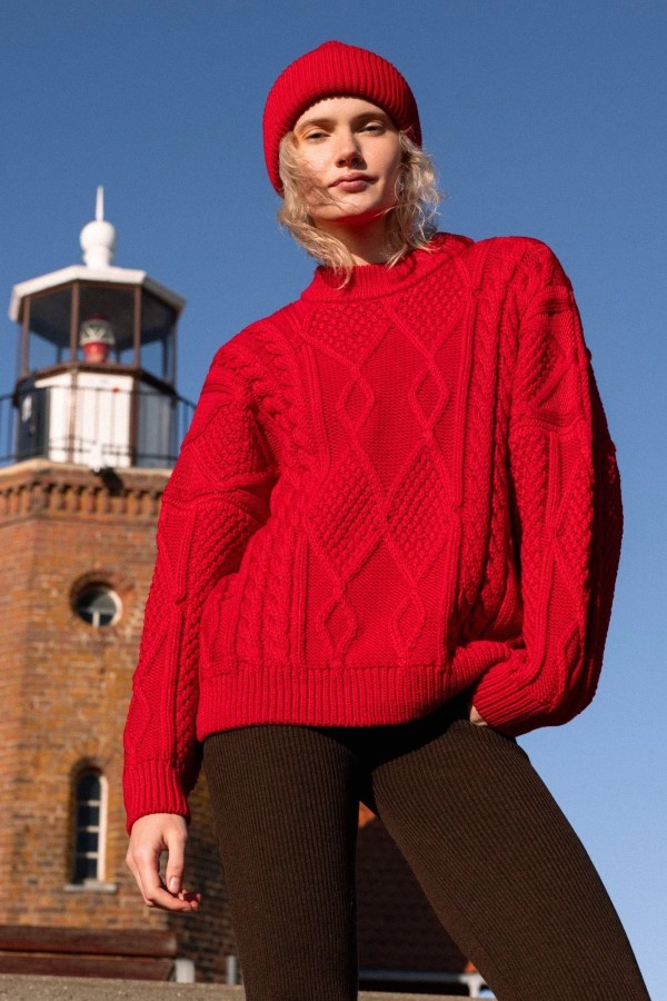 Salanida. Nonna merino vilnos megztinis su pynėmis