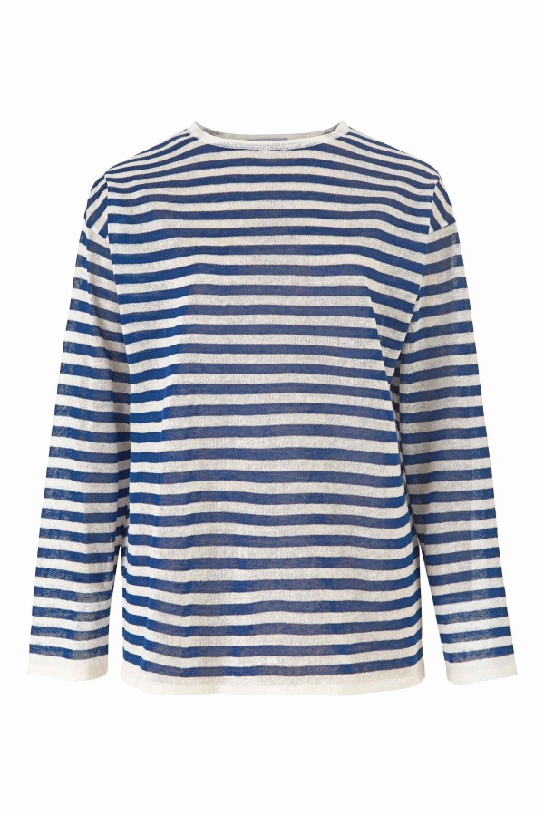 Salanida. Tanto 100% lino palaidinė Mėlyna Unisex Salanida. Tanto 100% lino palaidinė Mėlyna Unisex
