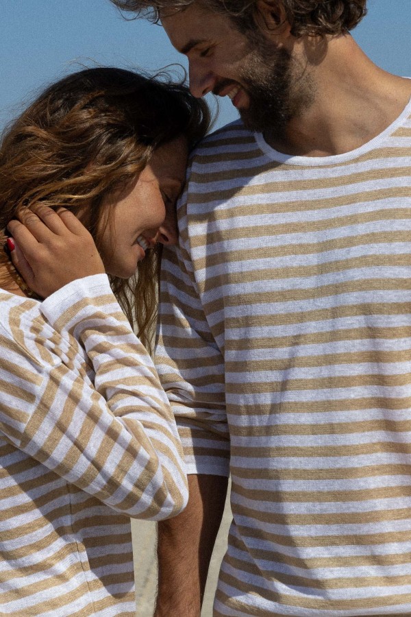 Salanida. Tanto 100% lino palaidinė Smėlis Unisex Salanida. Tanto 100% lino palaidinė Smėlis Unisex