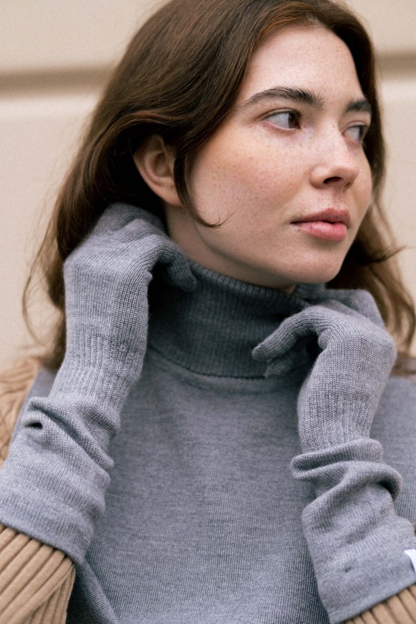 salanida. Via Merino pirštinės Šviesiai Pilka salanida. Via Merino pirštinės Šviesiai Pilka