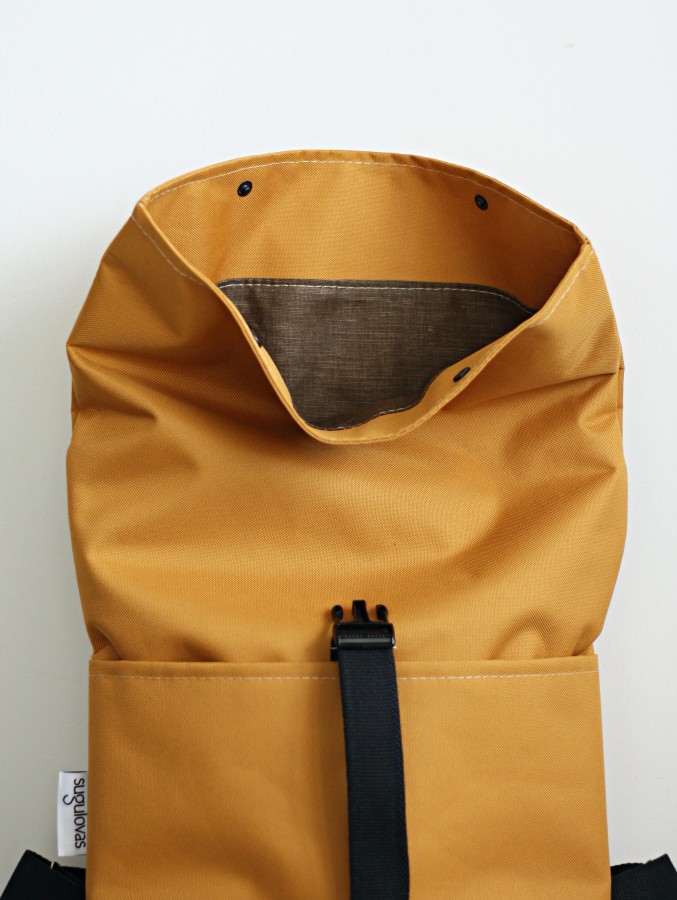 Sugulovas. GELTONA unisex kuprinė 