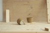 park bench ceramics. Swirly puodelis in maple