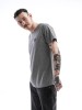 TRAM TRYS. GREY BASIC T-SHIRT