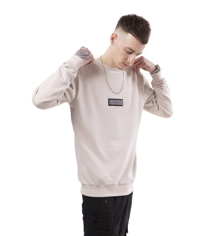 TRAM TRYS. REFLECTIVE LOGO SWEATSHIRT