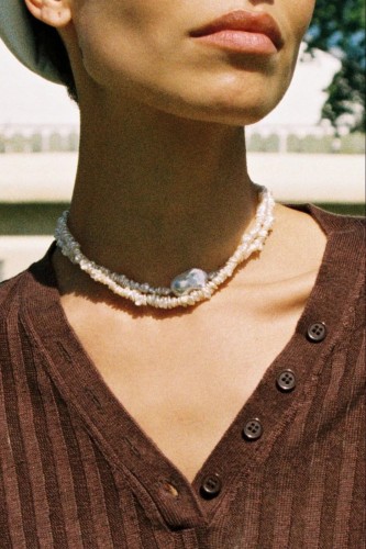 ugnes story. KESHI PERLŲ CHOKERIS