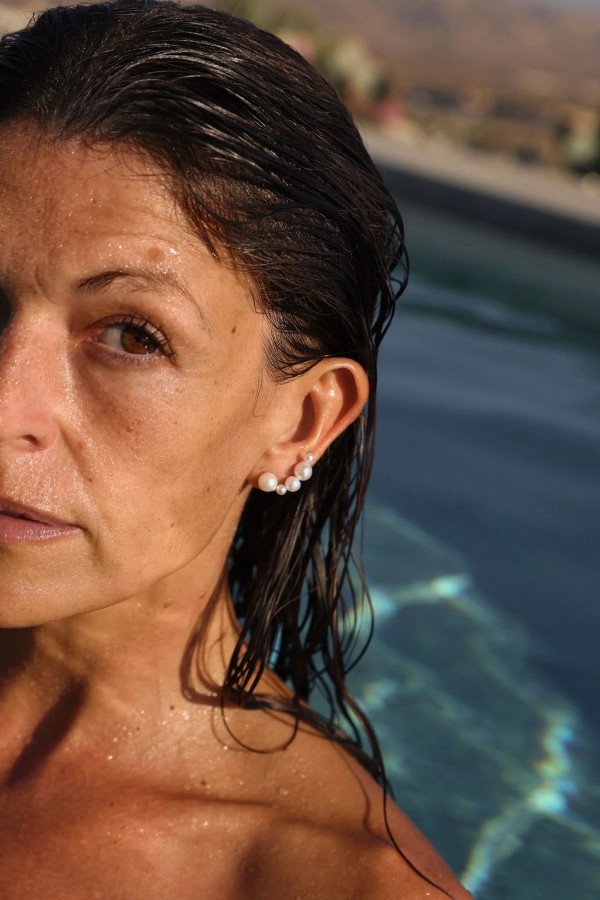 ugnes story. VESTUVINIAI PERLŲ AUSKARAI