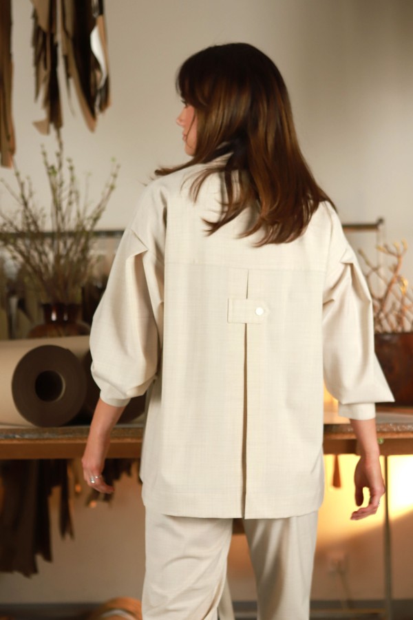 V&V. Opal‘as  marškinių tipo švarkas