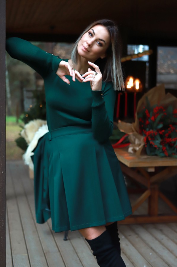 V&V. SMARAGDAS sijonas