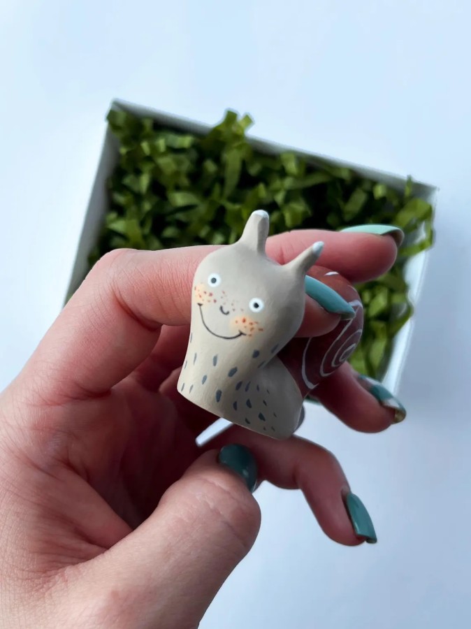 Wood life Jewellery. Figurėlė sraigė Wood life Jewellery. Figurėlė sraigė