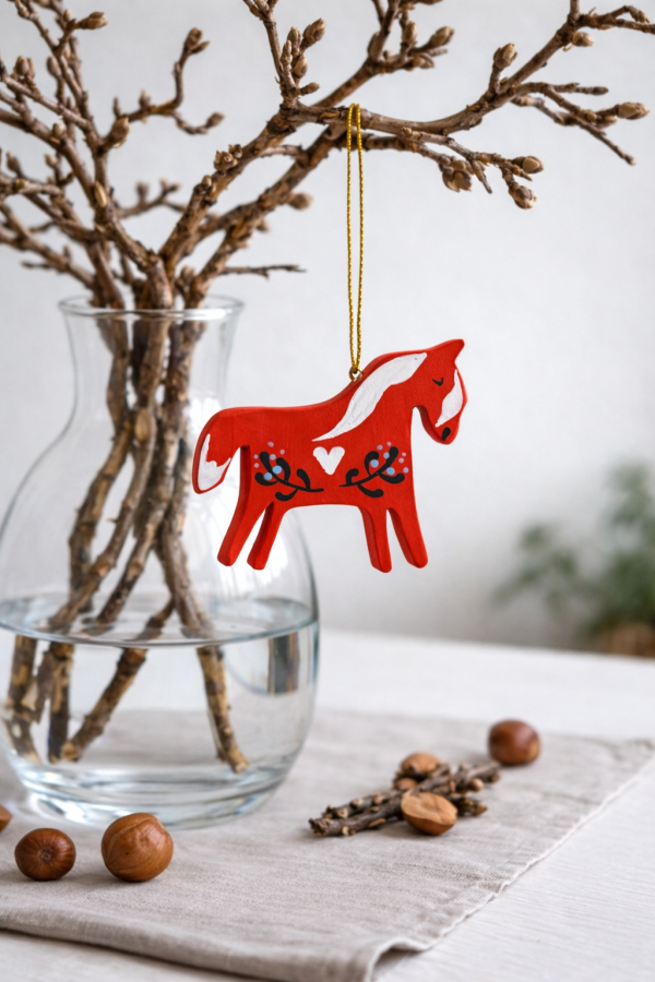 Wood life Jewellery. Kalėdinė dekoracija arkliukas