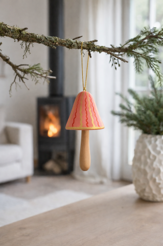 Wood life Jewellery. Kalėdinė dekoracija Mushroom