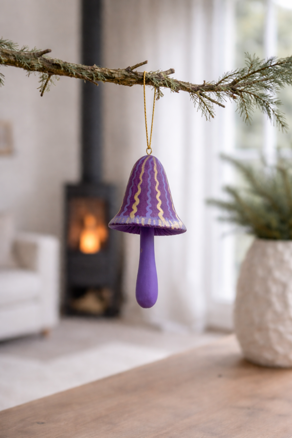 Wood life Jewellery. Kalėdinė dekoracija Mushroom
