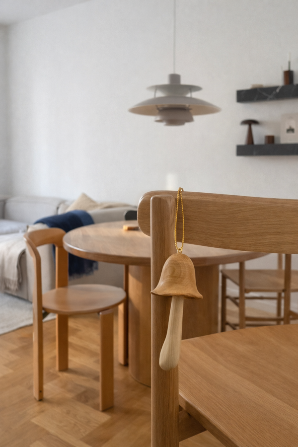 Wood life Jewellery. Kalėdinė dekoracija Mushroom