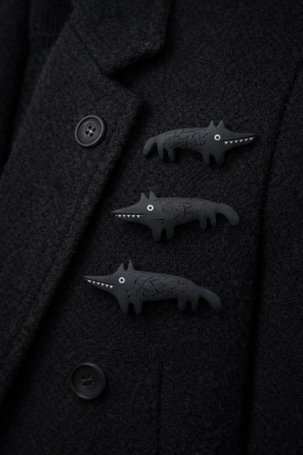 Wood life Jewellery. Ženkliukas vilkas