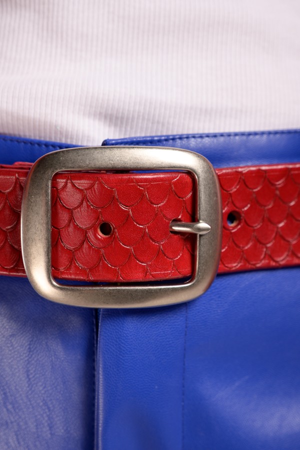 yuga. Raudonas platus diržas DRAGON yuga. Raudonas platus diržas DRAGON