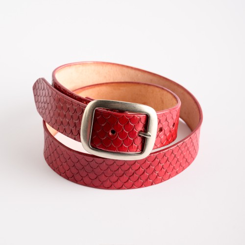 yuga. Raudonas platus diržas DRAGON 